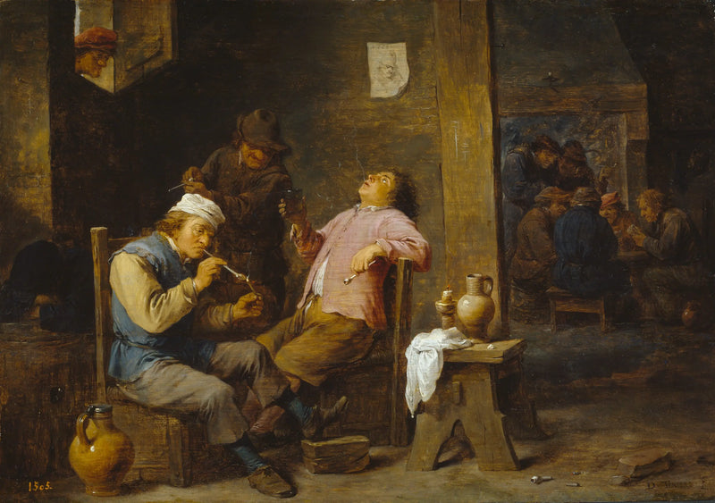 Palacze i pijący - David Teniers Młodszy