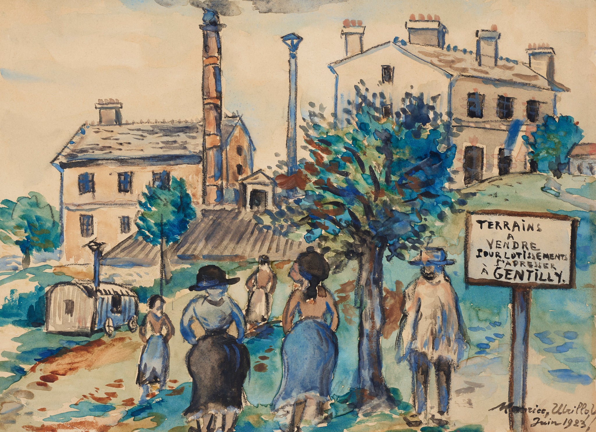Terrain à vendre, Gentilly - Maurice Utrillo