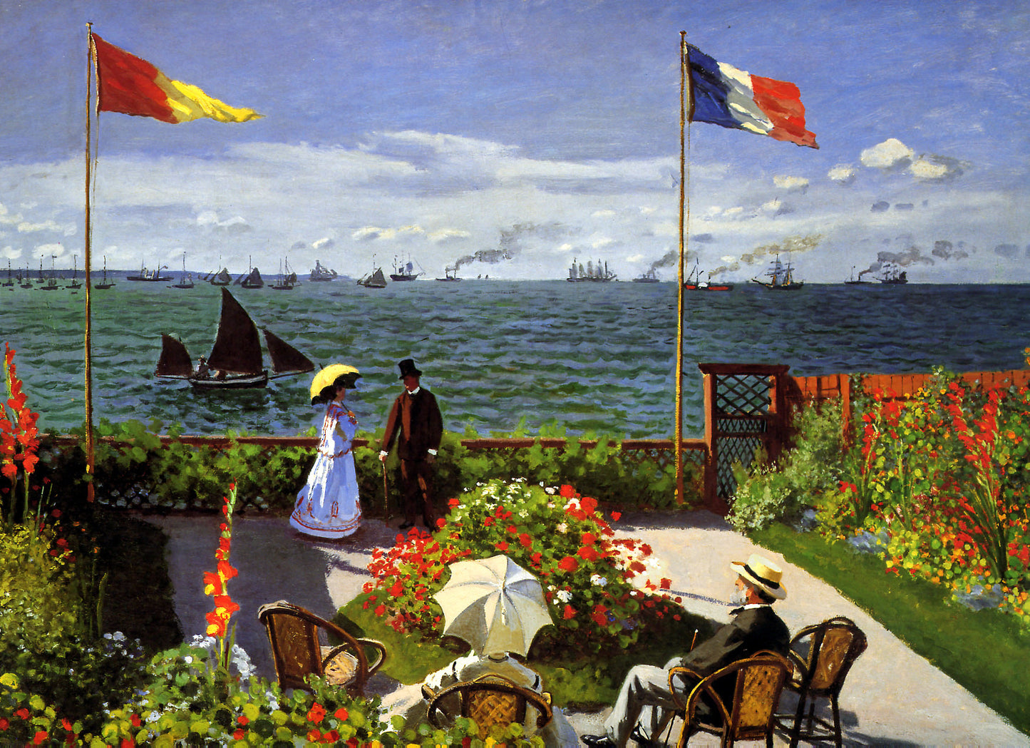 🌊 Taras w Sainte-Adresse – Claude Monet (1867)