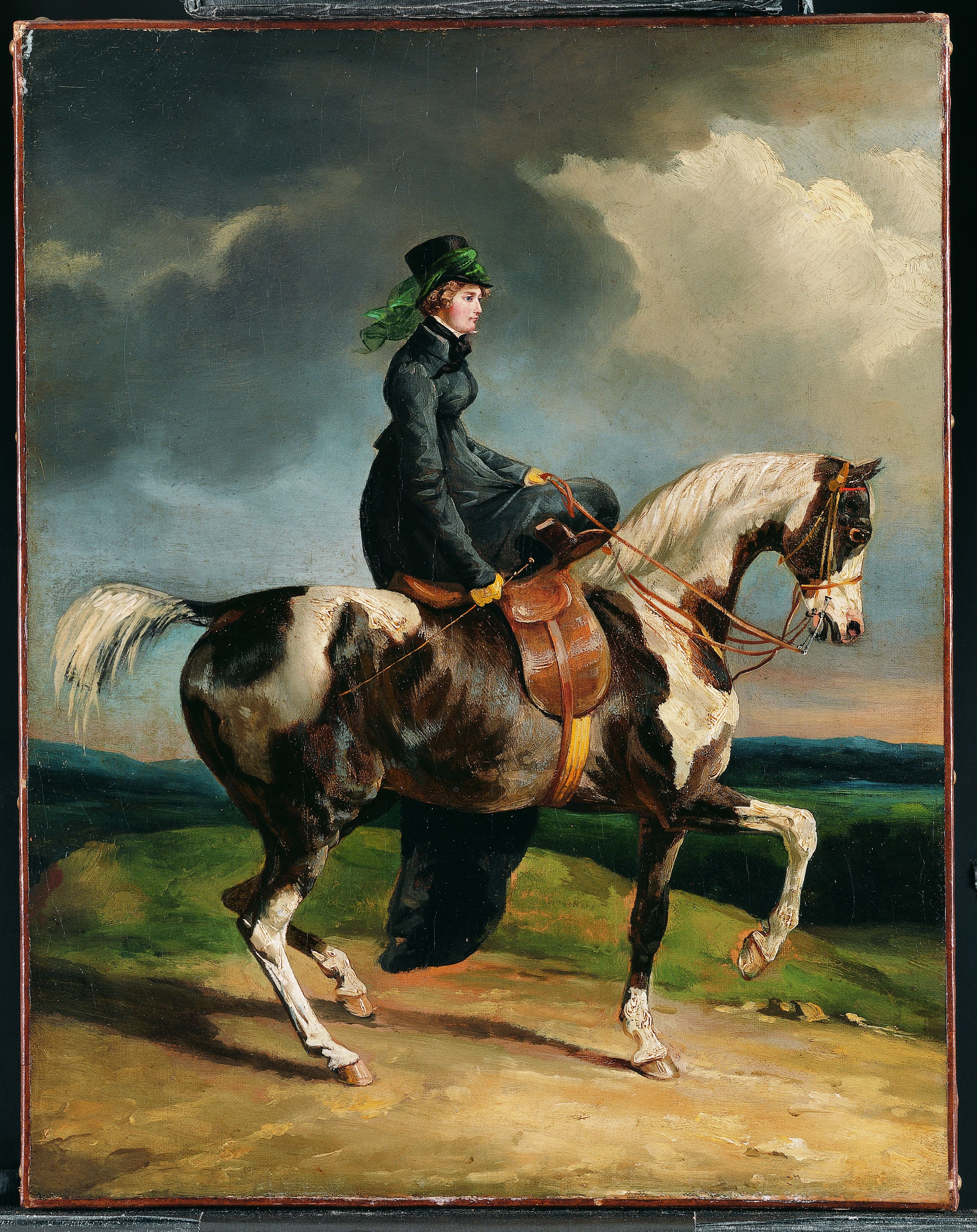 Reproduction du tableau « Cavalière - Théodore Géricault » par Alpha Reproduction en peinture à l’huile