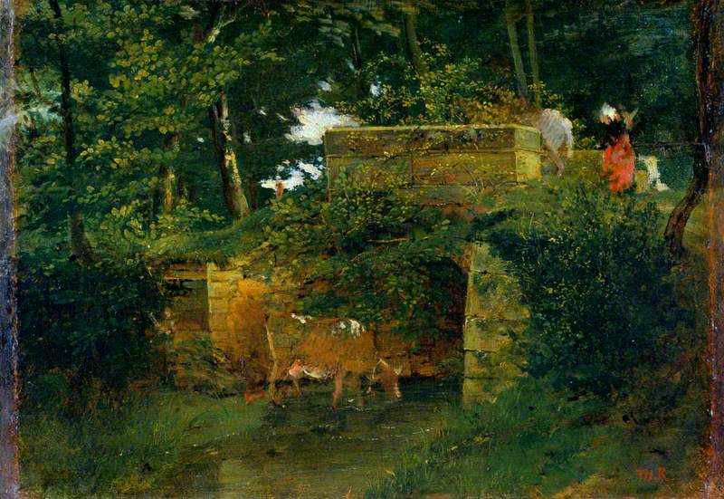 Pont de Batignies en Forêt de Compiègne - Théodore Rousseau
