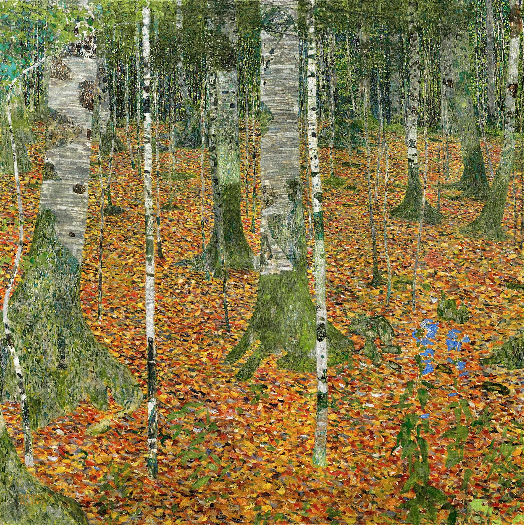 Las brzozowy - Gustav Klimt