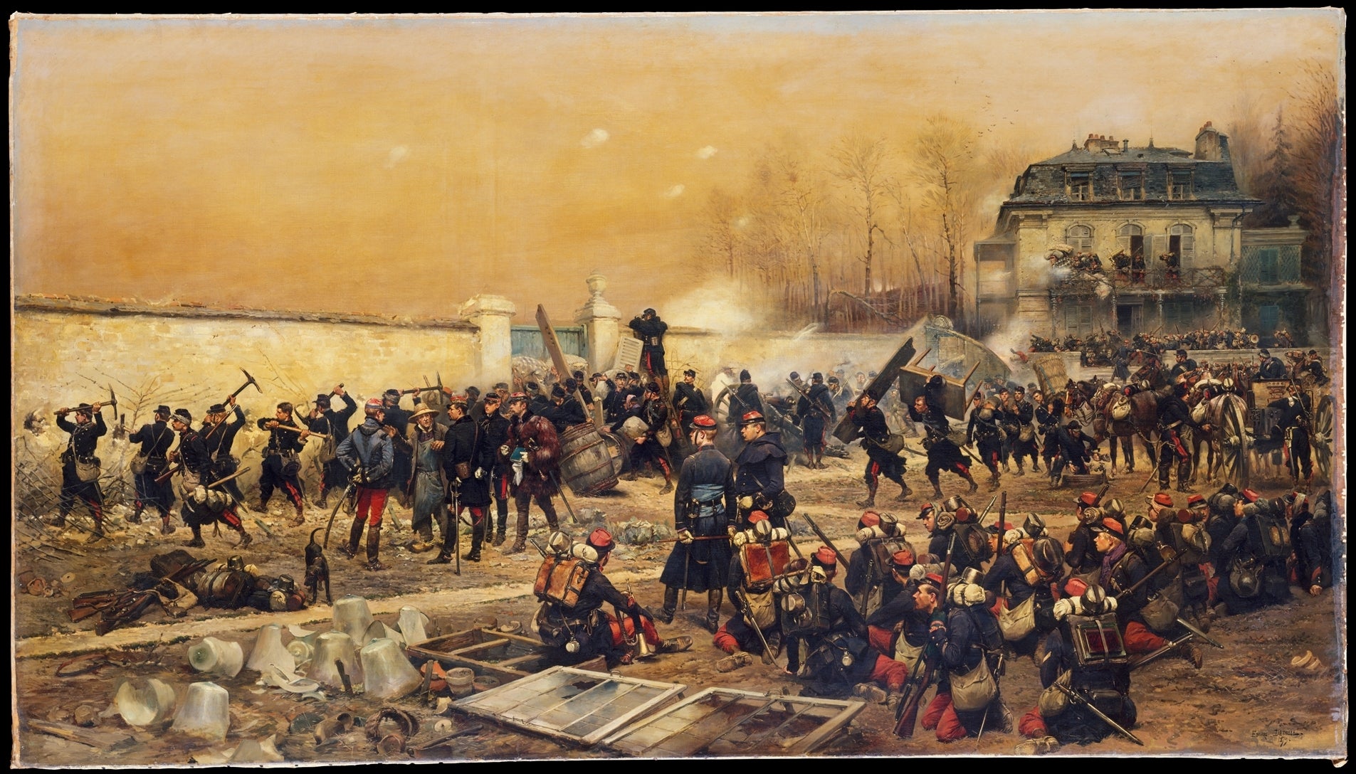 La Défense de Champigny - Édouard Detaille - Alpha Reproduction