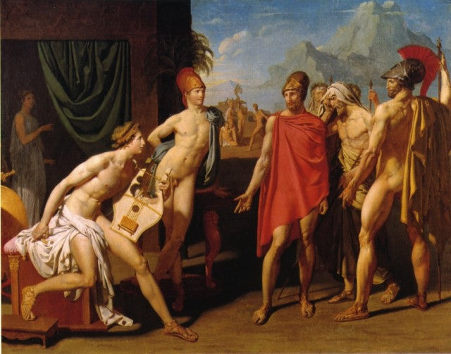 Achille przyjmujący ambasadorów Agamemnona - Jean-Auguste-Dominique Ingres