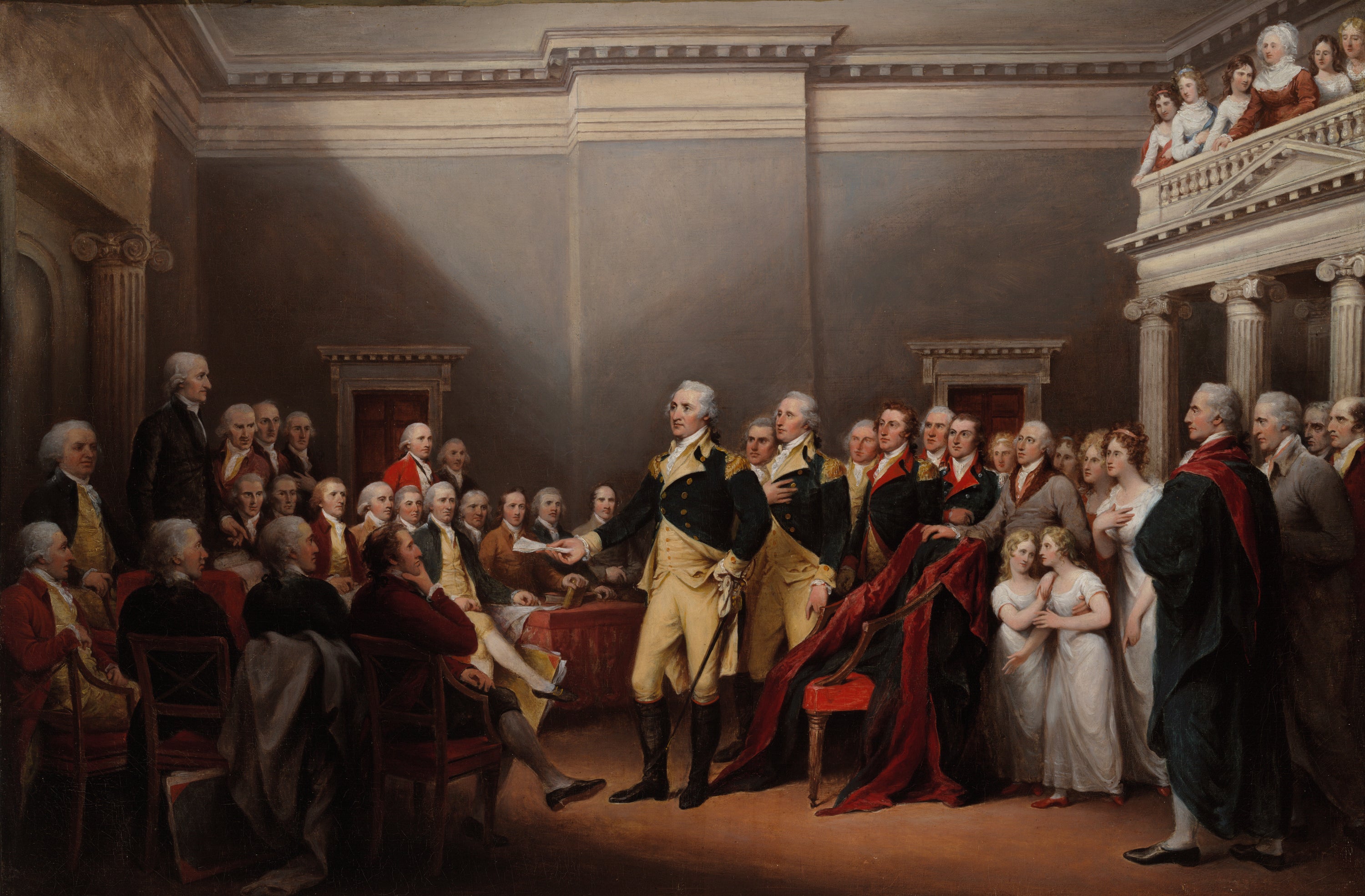 La démission du général Washington, le 23 décembre 1783 - John Trumbull