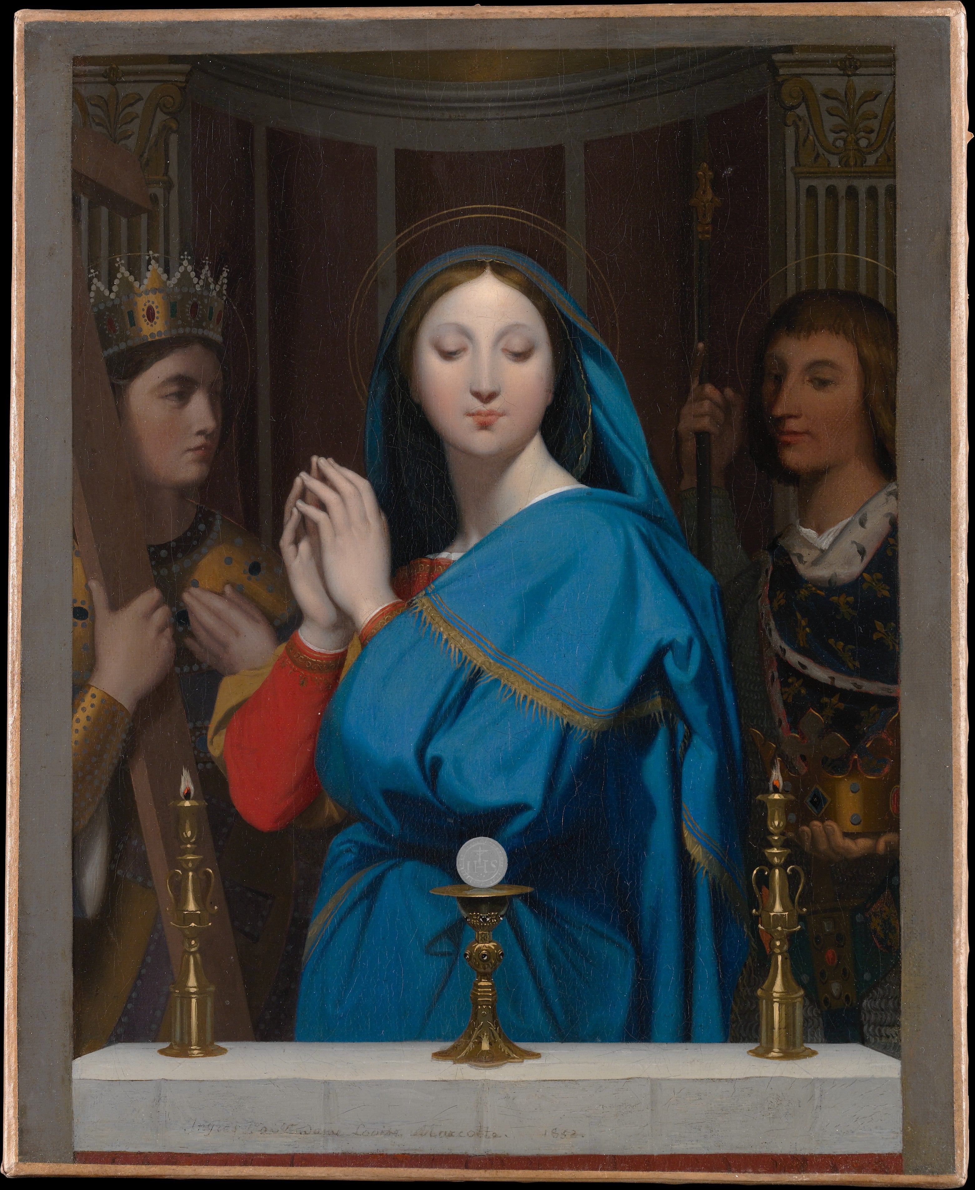 Dziewica adorująca hostię - Jean-Auguste-Dominique Ingres