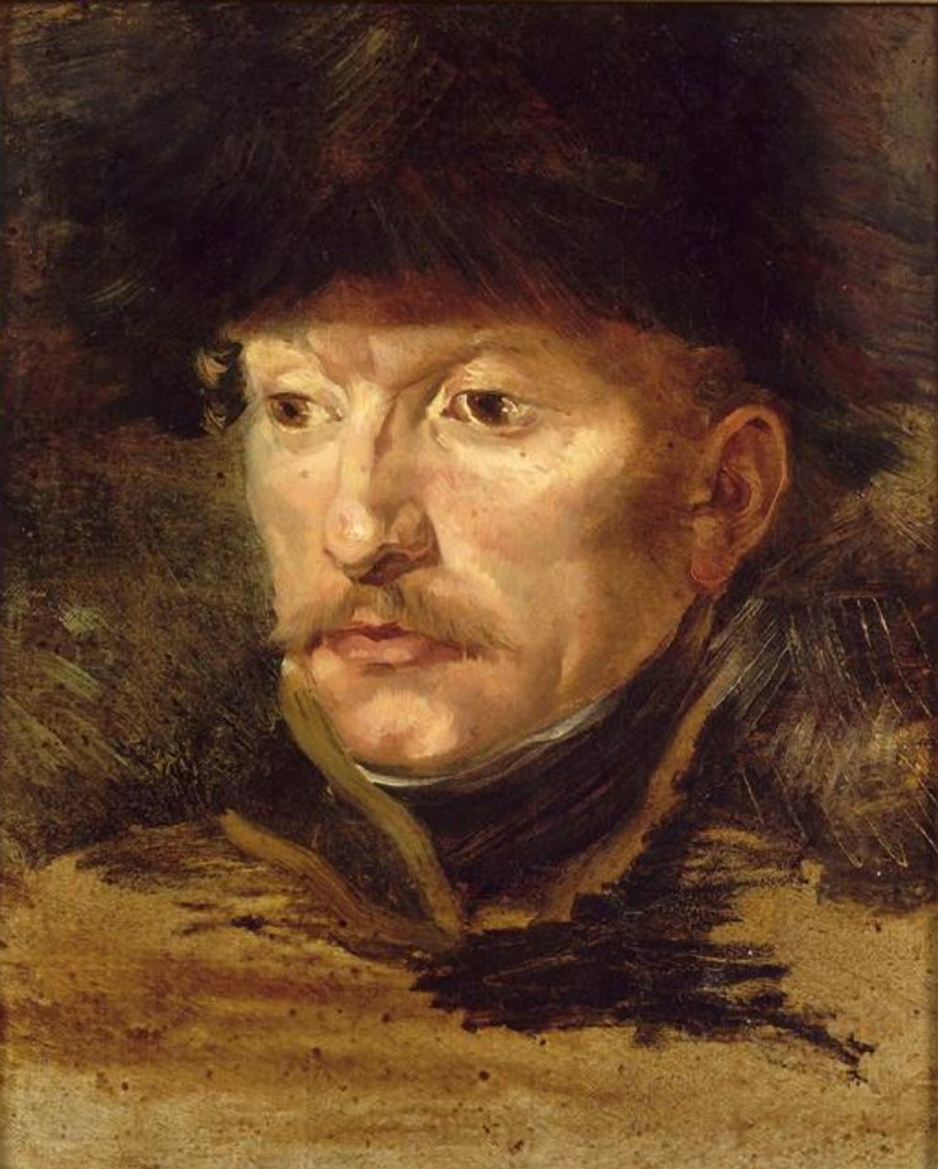 Reproduction du tableau « Portrait du lieutenant Dieudonné - Théodore Géricault » par Alpha Reproduction en peinture à l’huile