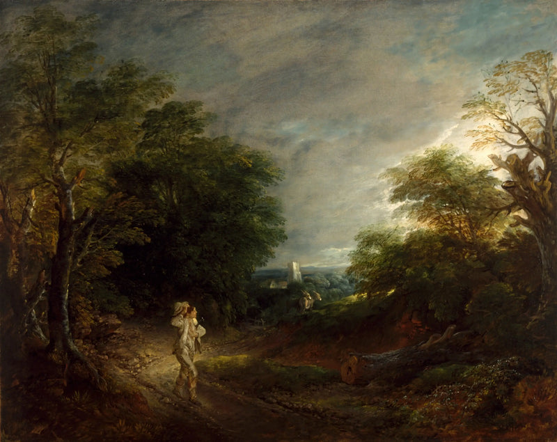 Krajobraz leśny z drwalem - Thomas Gainsborough