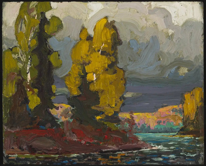 Jeziorko przy topolach - Tom Thomson