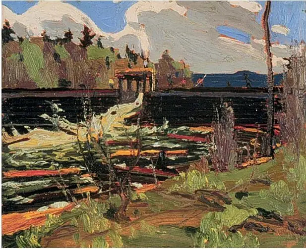 Le barrage du lac Tea - Tom Thomson - Alpha Reproduction
