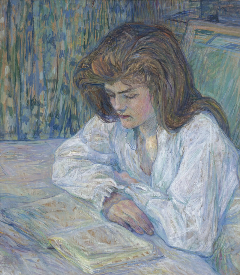 Czytająca - Henri de Toulouse-Lautrec
