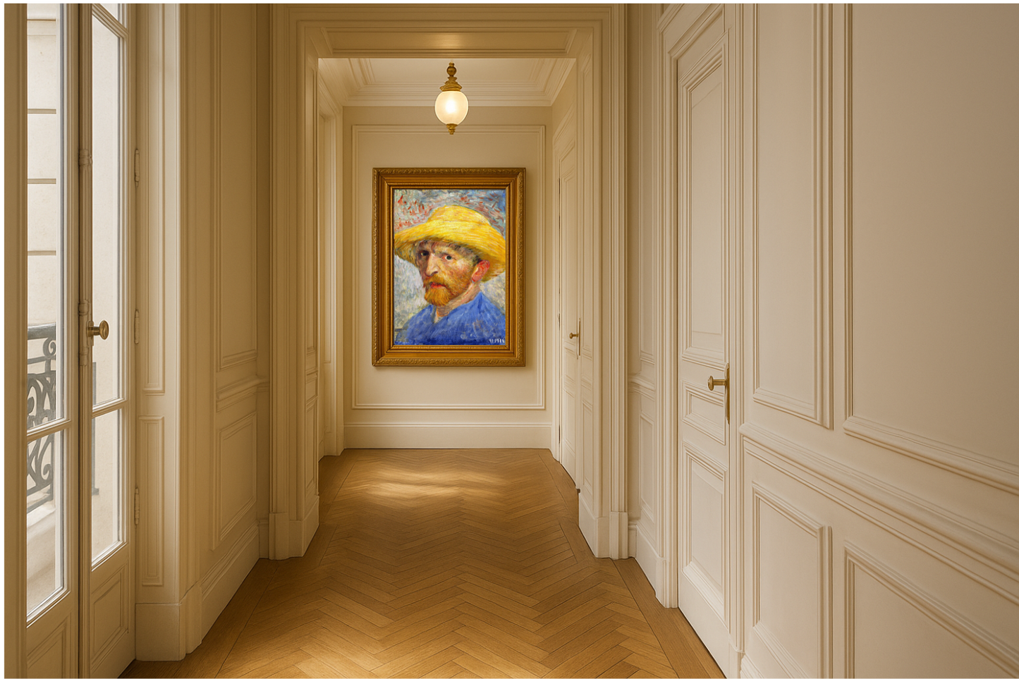 Autoportret w słomkowym kapeluszu – Vincent van Gogh (1887)