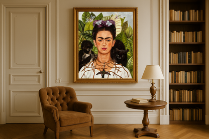 Autoportret z kolcem cierniowym i kolibrem – Frida Kahlo (1940)