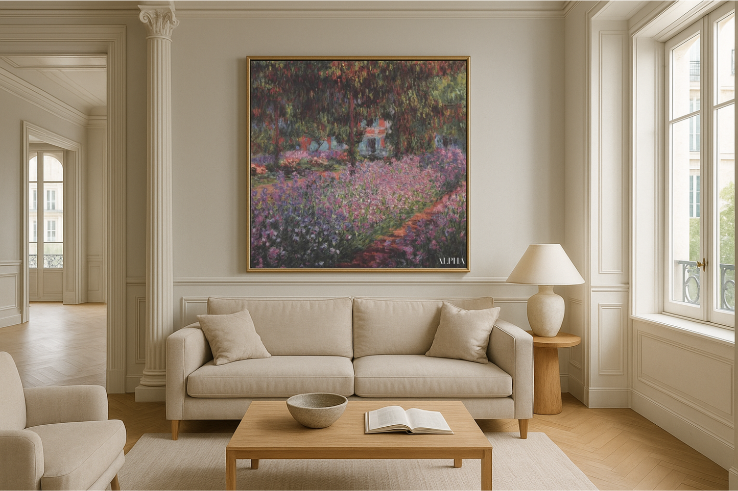 Ogród artysty w Giverny (Irysy) – Claude Monet, około 1900