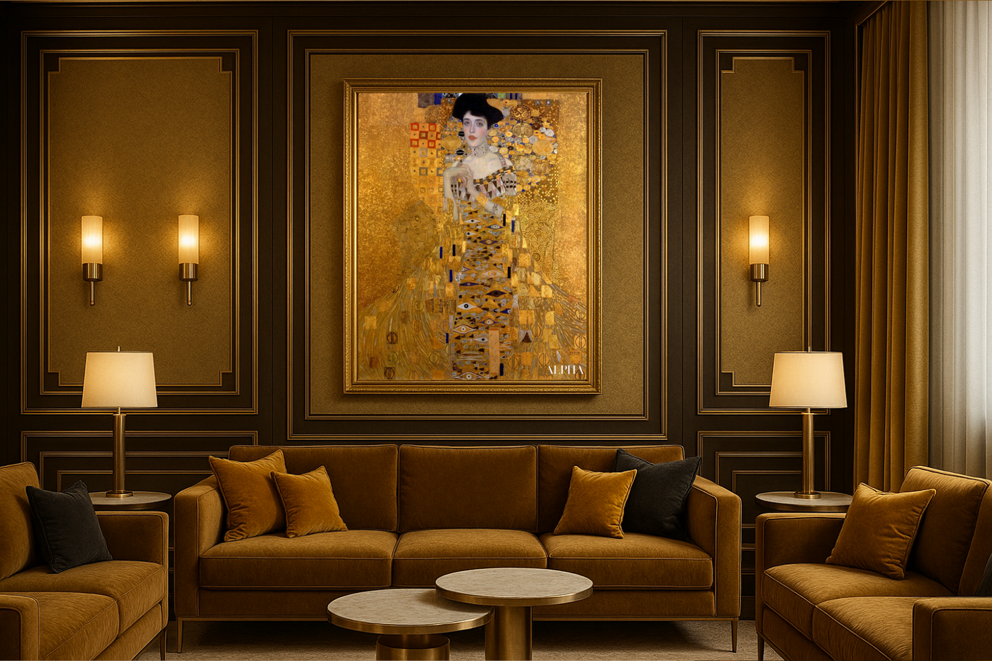 👑 Portret Adèle Bloch-Bauer I – Gustav Klimt (1907)