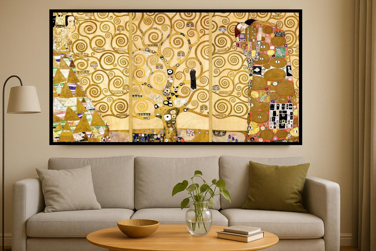 🌳✨ Drzewo Życia – Fryz Stoclet – Gustav Klimt (1905–1909)