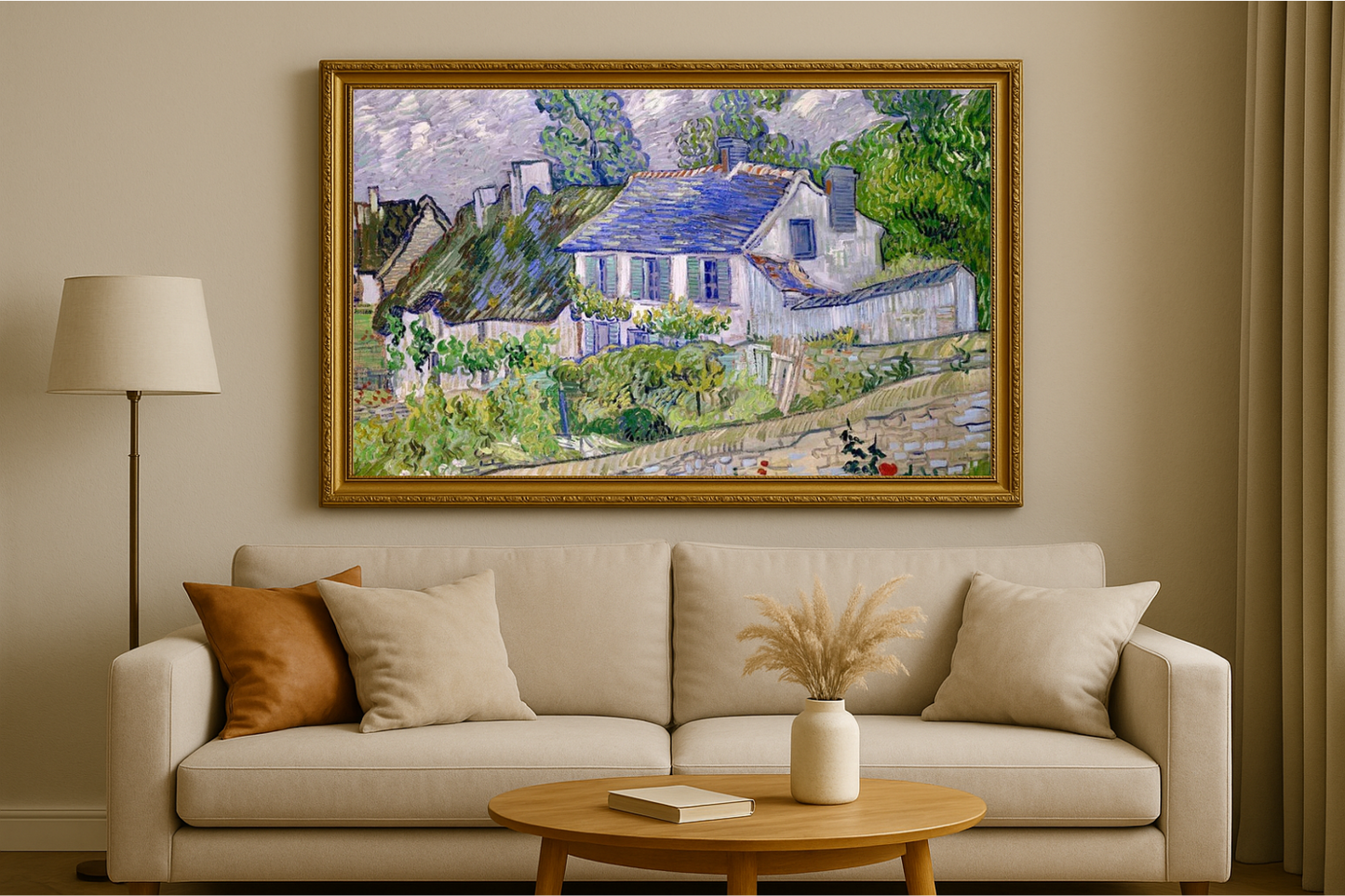 🏡 Domy w Auvers II – Vincent van Gogh (1890)