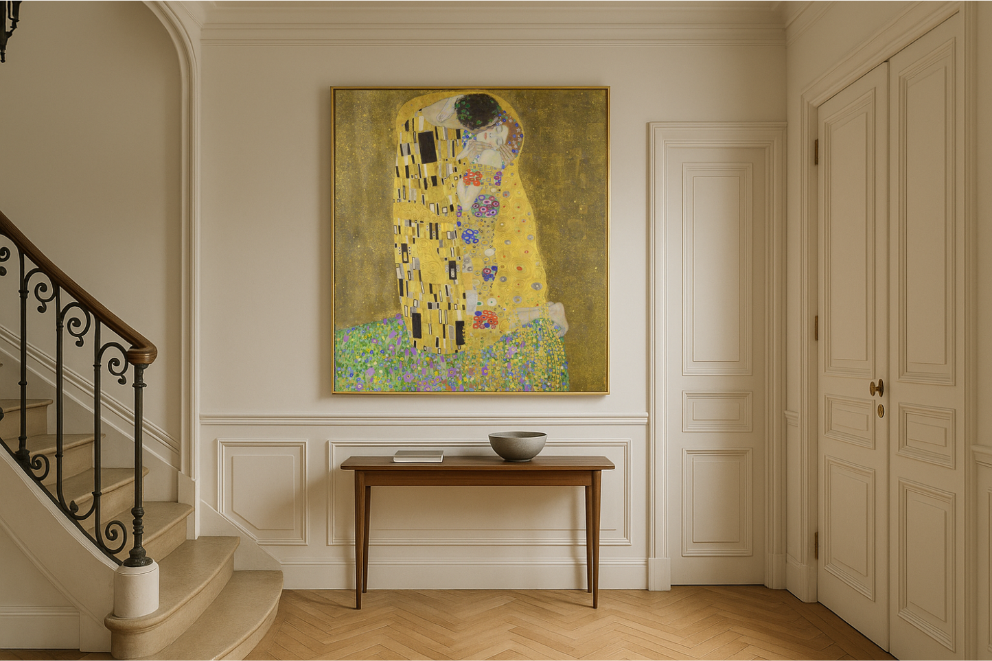 💛 Pocałunek – Gustav Klimt (1907–1908)