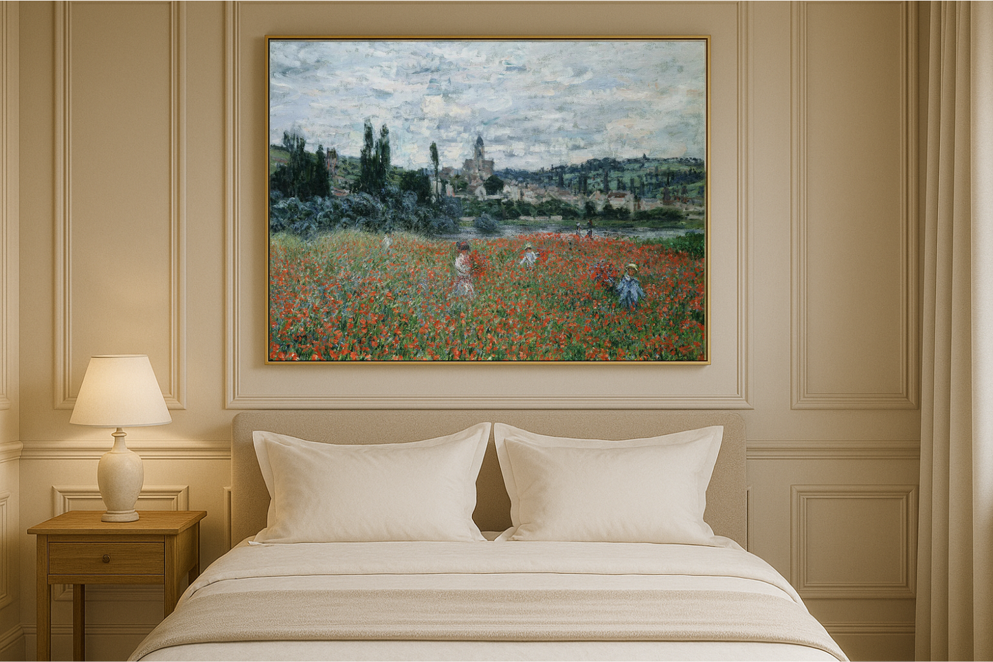 🌺 Pole maków w pobliżu Vétheuil – Claude Monet (około 1879)