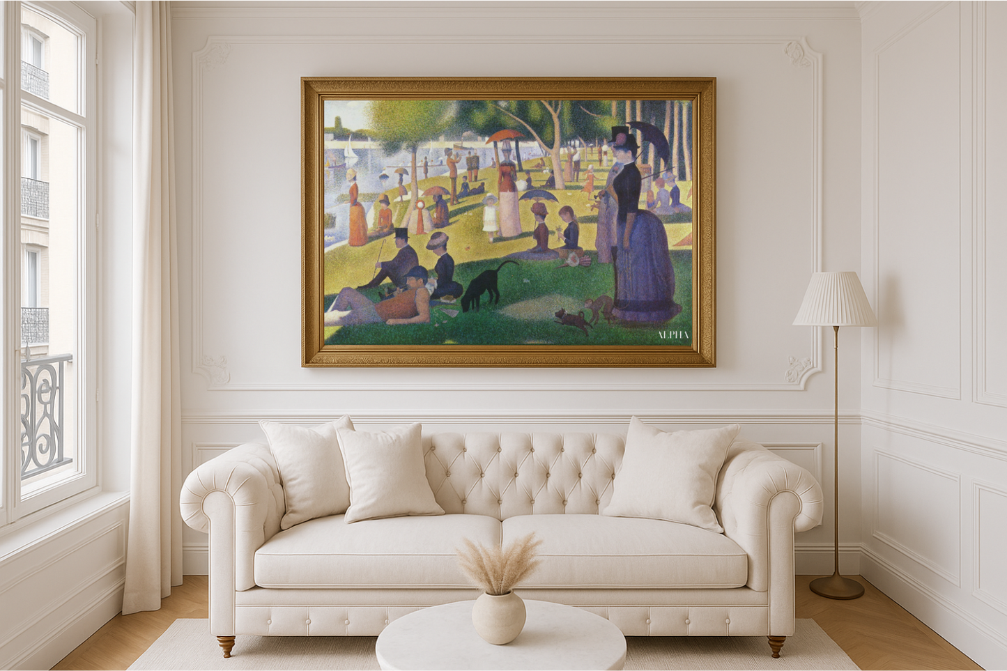 "Niedzielne popołudnie na wyspie Grande Jatte - Georges Seurat"