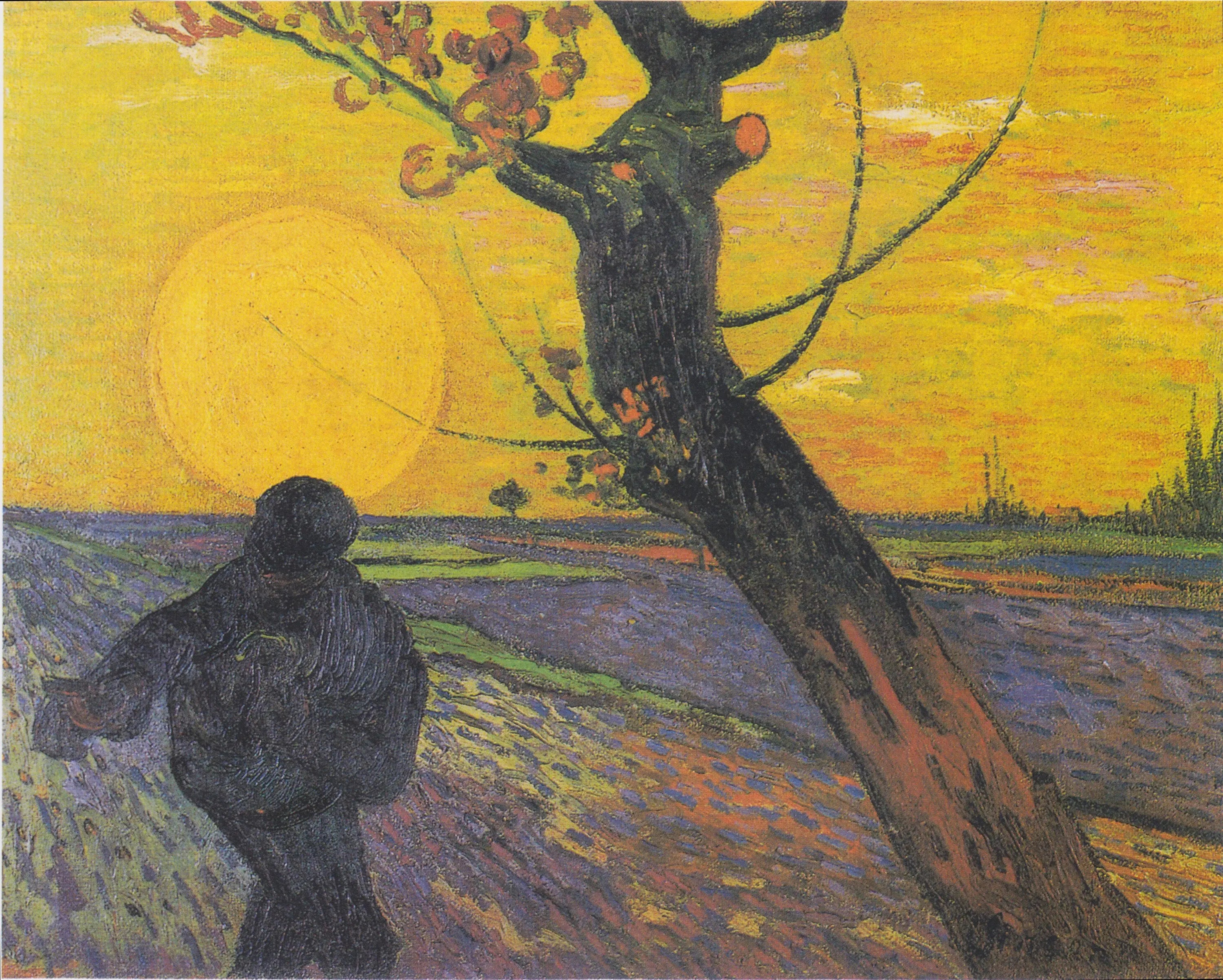 Reproduction du tableau « Le semeur au soleil couchant - Vincent van Gogh » par Alpha Reproduction en peinture à l’huile