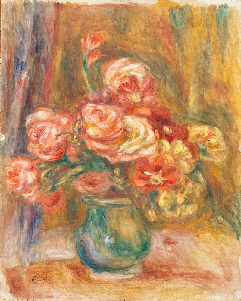 Wazon z różami - Pierre-Auguste Renoir