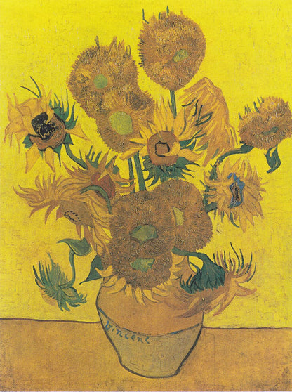 🌻 Wazon z piętnastoma słonecznikami – Vincent van Gogh (1888)