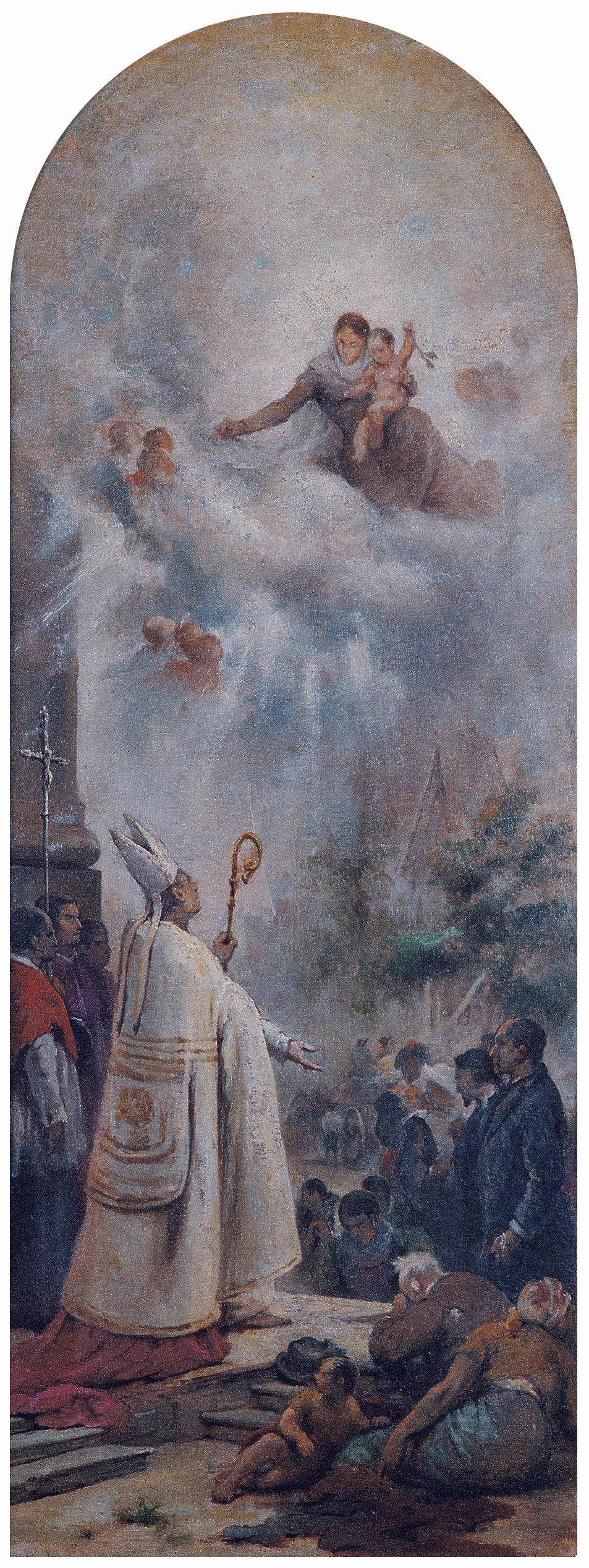 étude pour l'Invocation à la Vierge - Victor Meirelles