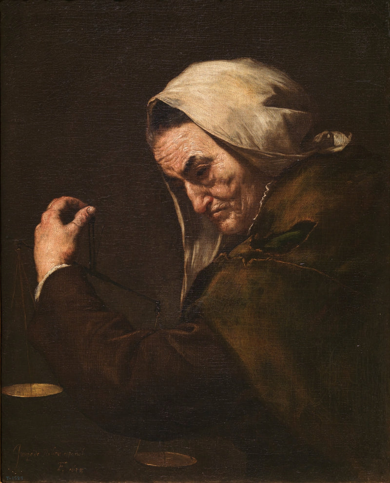 Stary lichwiarz - Jusepe de Ribera