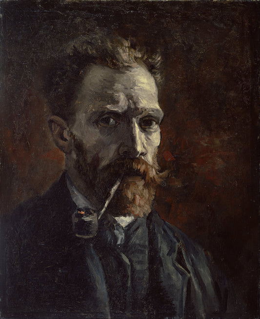 Reproduction du tableau « Autoportrait à la pipe - Vincent van Gogh » par Alpha Reproduction en peinture à l’huile