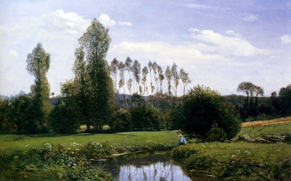 Widok na Rouelles – Claude Monet (około 1858–1859)