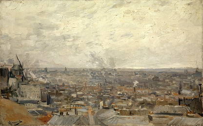 🏙️ Widok na Paryż z Montmartre – Vincent van Gogh (1886)