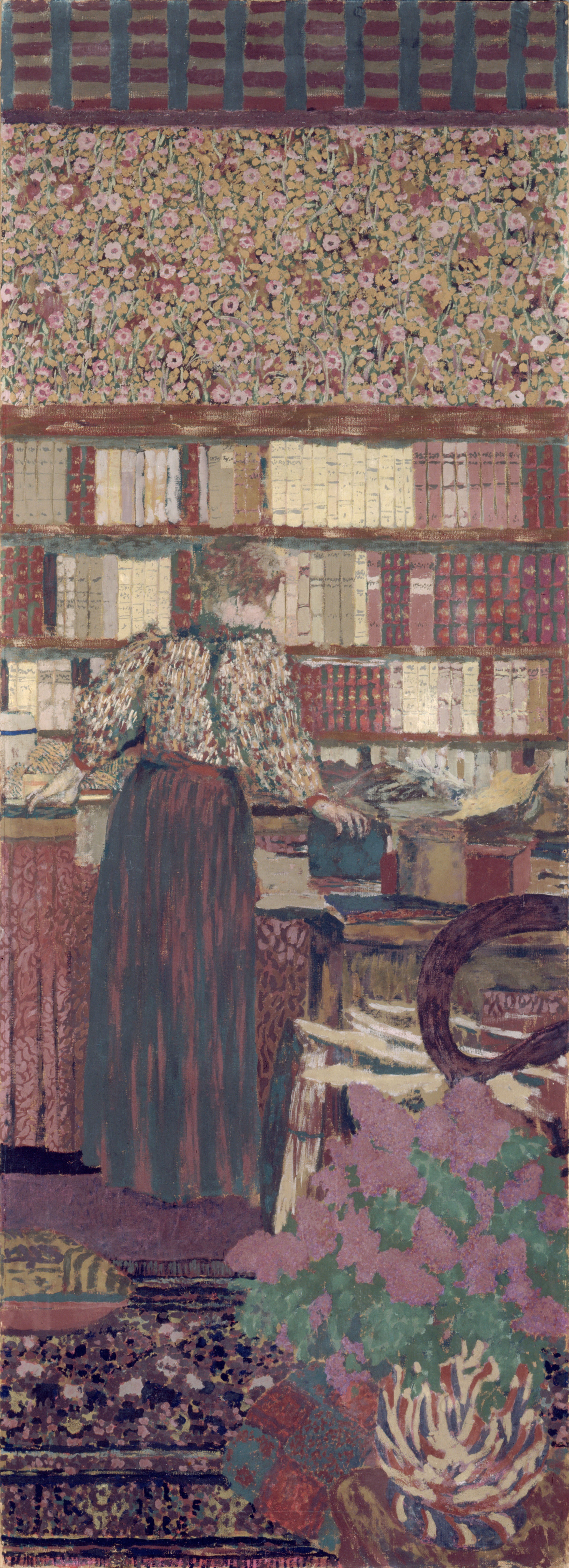 Personnages dans un intérieur. Le choix des livres - Édouard Vuillard