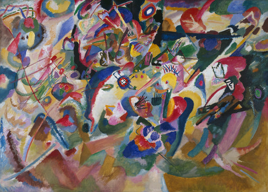 Reproduction du tableau « Conception 3 vers « Composition VII » - Vassily Kandinsky » par Alpha Reproduction en peinture à l’huile