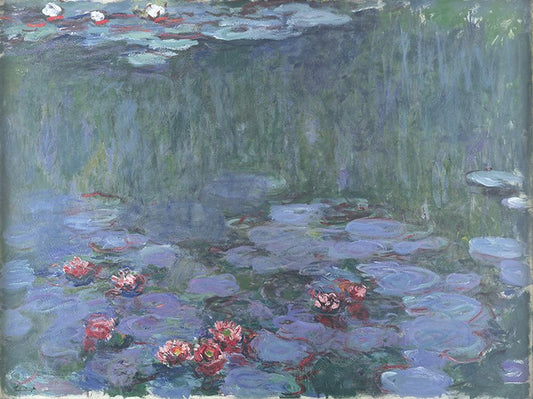 💠 Nenufary o głębokich refleksach – Claude Monet (ok. 1914–1917)
