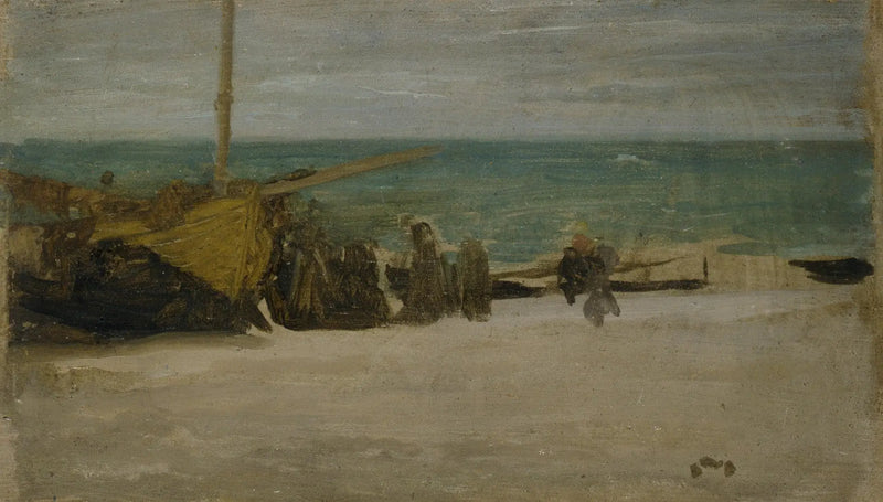 Nadmorski krajobraz: szarość i czerń - James Abbott McNeill Whistler