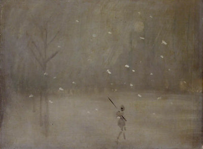 Reproduction du tableau « Tempête de neige : Nocturne - James Abbott McNeill Whistler » par Alpha Reproduction en peinture à l’huile