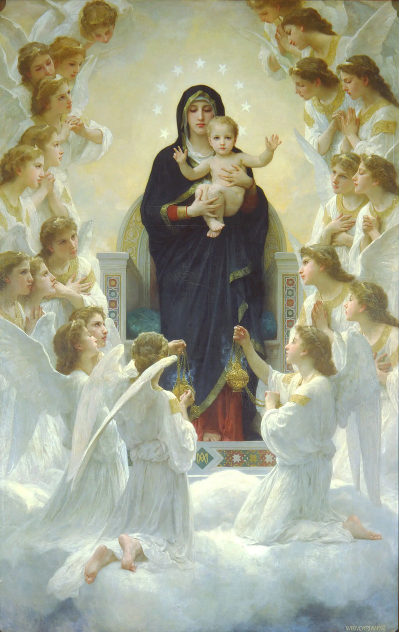Dziewica z aniołami - Bouguereau