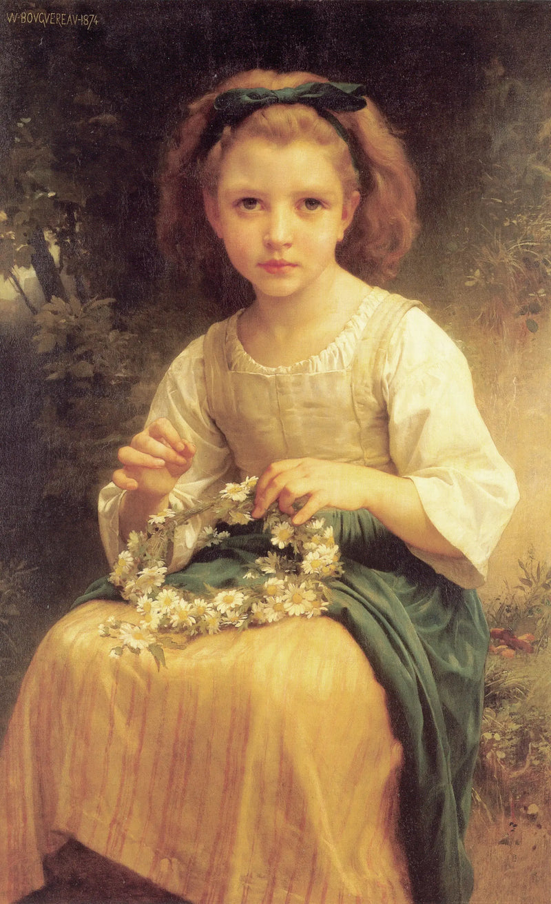 Dziecko plecie wieniec - Bouguereau