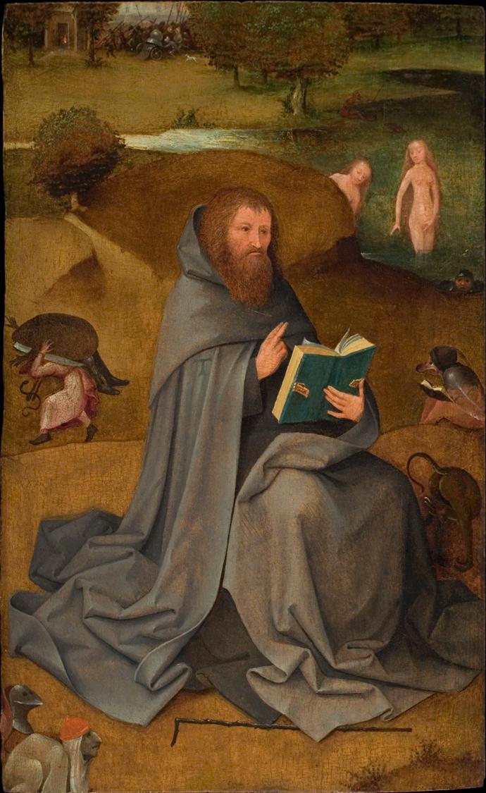 Kuszenie św. Antoniego. - Hieronymus Bosch