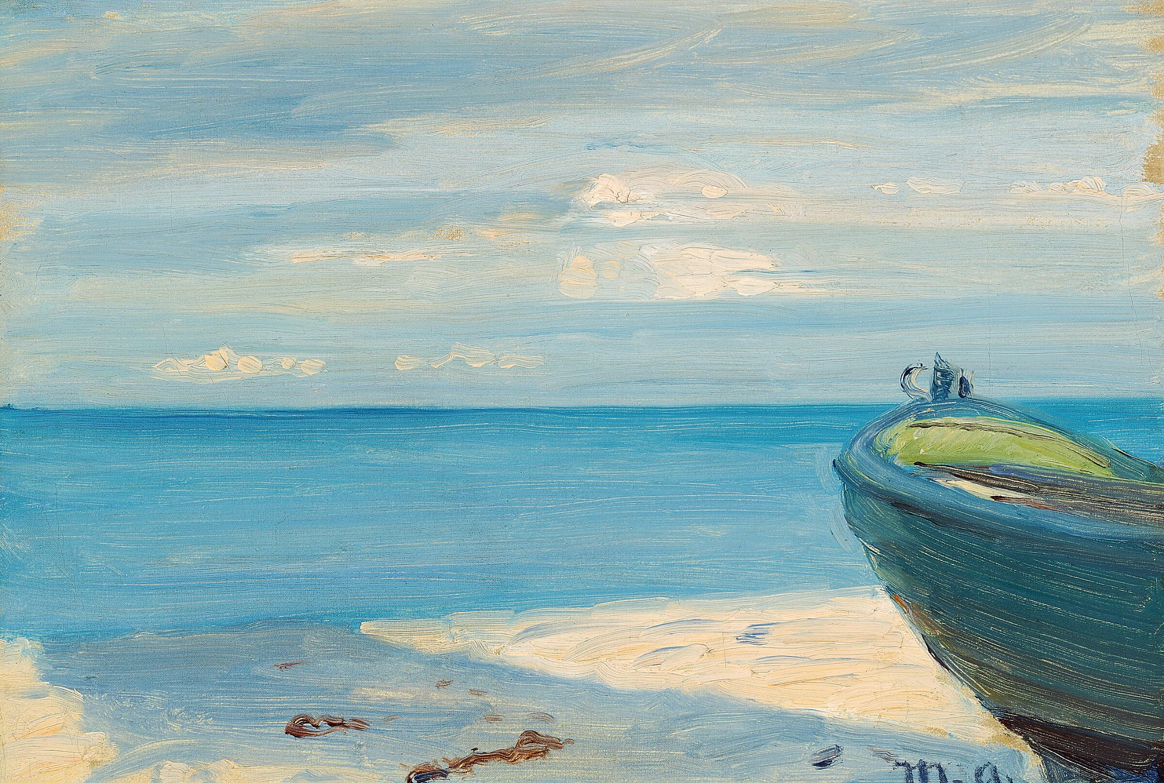 À la plage, Skagen. - Michael Peter Ancher image 1 reproduction réalisée par Alpha Reproduction