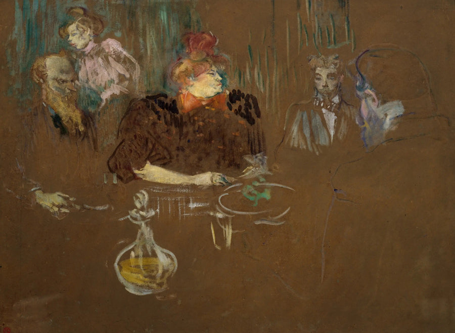 U stołu pana i pani Natanson - Henri de Toulouse-Lautrec