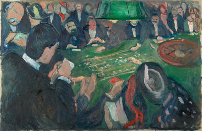 Przy stole ruletki w Monte Carlo - Edvard Munch