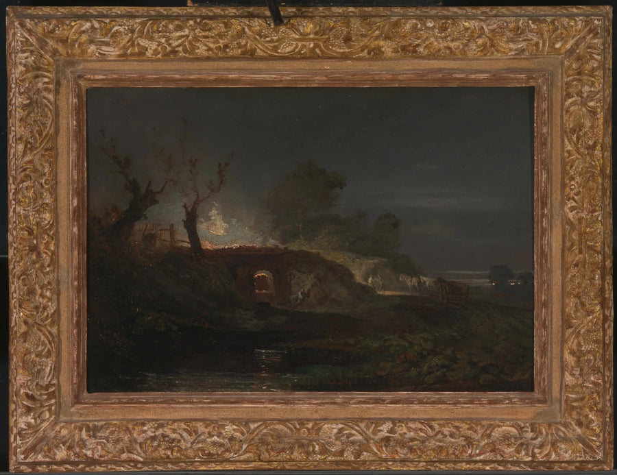Piec wapienny, prawdopodobnie w Briton Ferry w Południowej Walii - J. M. W. Turner