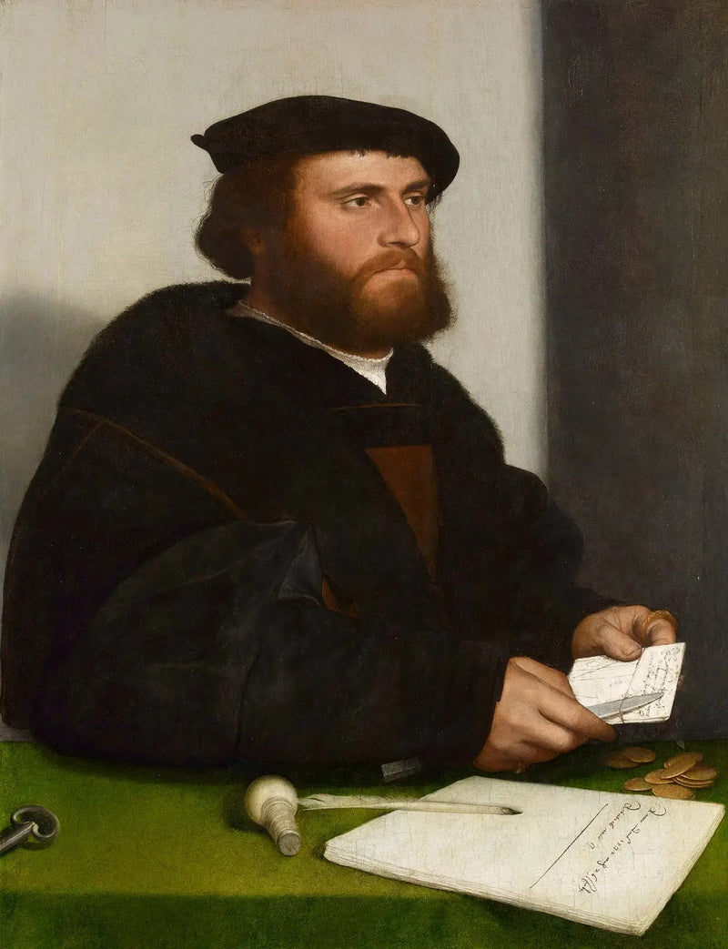 Kupiec z niemieckiego Steelyard: „Hans z Antwerpii” - Hans Holbein Młodszy