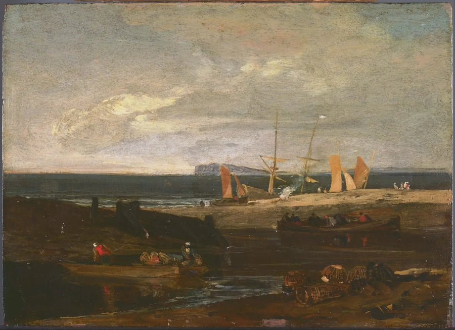 A Scene on the English Coast - J. M. W. Turner image 1 reproduction artisanale de tableau