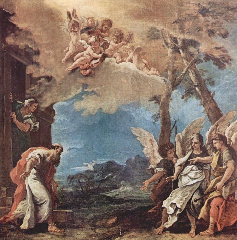 Abraham i trzej aniołowie - Sebastiano Ricci