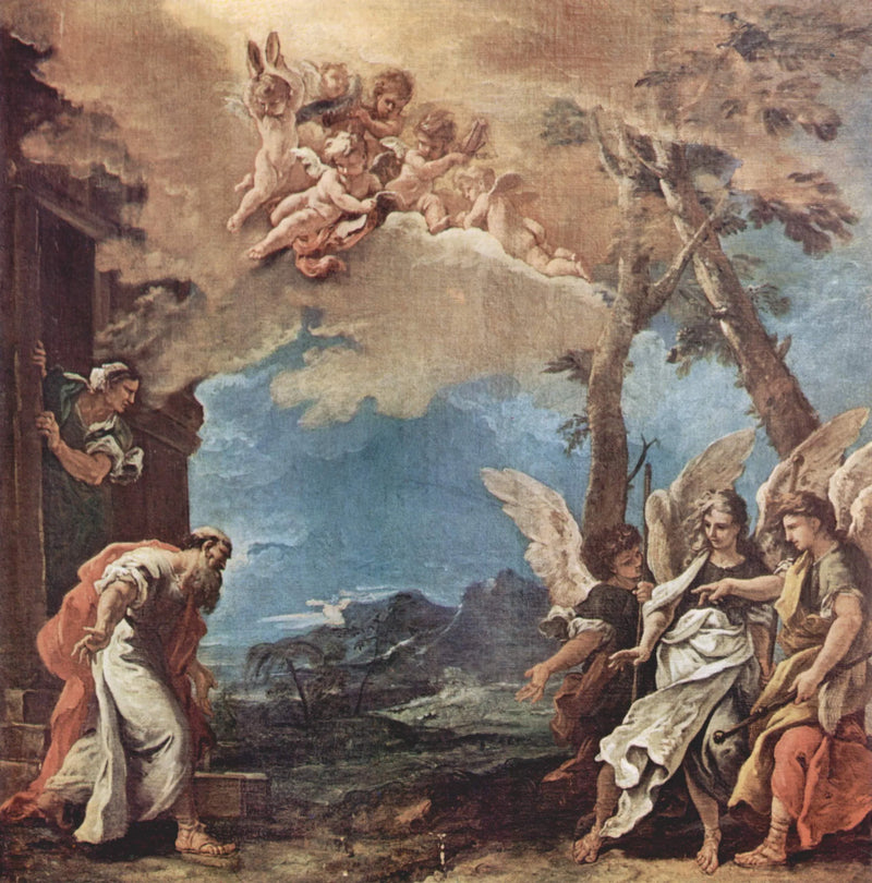 Abraham i trzej aniołowie - Sebastiano Ricci