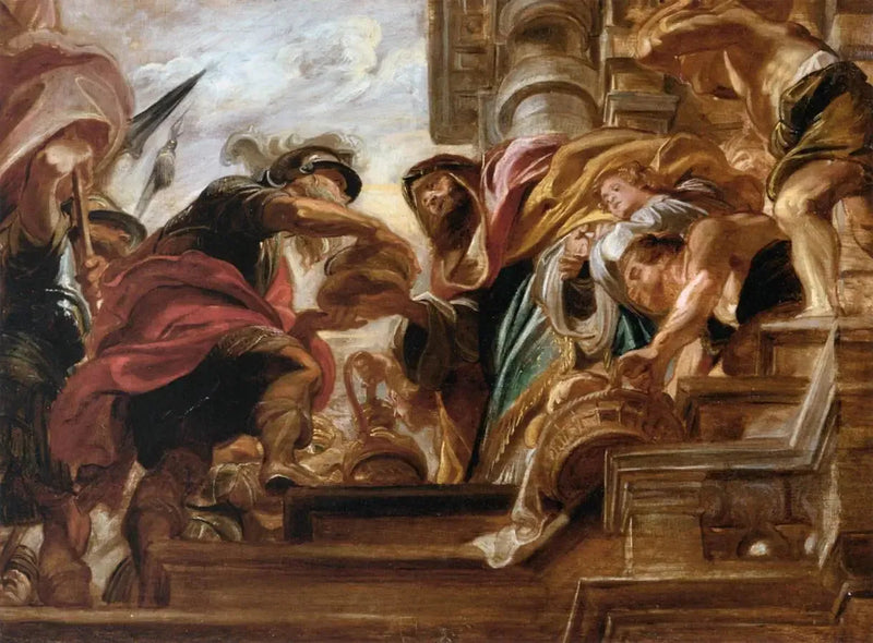 Abraham i Melchizedek - Peter Paul Rubens