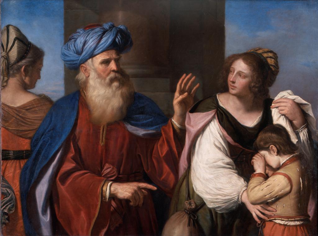 Abraham odrzucający Agar - Guercino